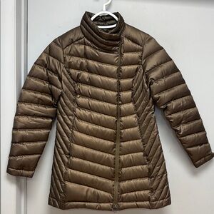 🤎 Eddie Bauer Bronze Down Puffer Coat – Women’s PXS 🤎